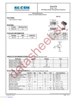 2SA1179-C datasheet  