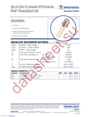 2N2907A_09 datasheet  