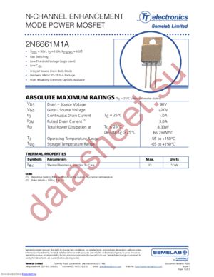 2N6661M1A datasheet  