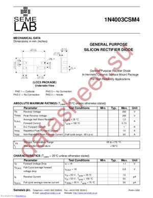 1N4003CSM4-JQR-B datasheet  