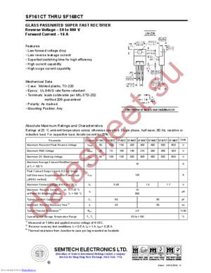 SF163CT datasheet  