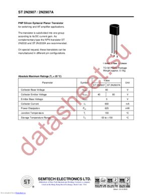 ST2N2907 datasheet  