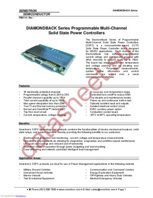 DIAMONDBACK datasheet  