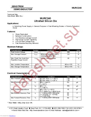 MURC240 datasheet  