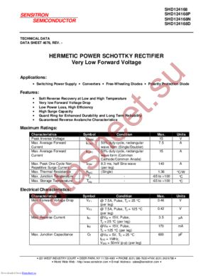 SHD124168 datasheet  