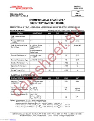 JANXV1N5819-1 datasheet  