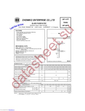 SF16PT datasheet  