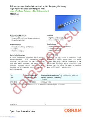 SFH 4546 datasheet  