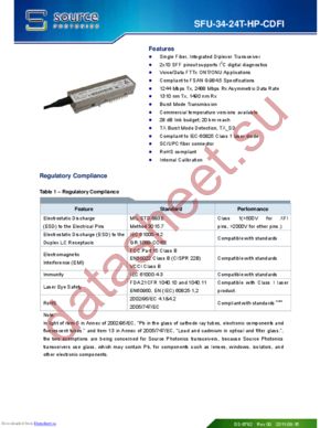 sfu-34-24t-hp-cdfi datasheet  