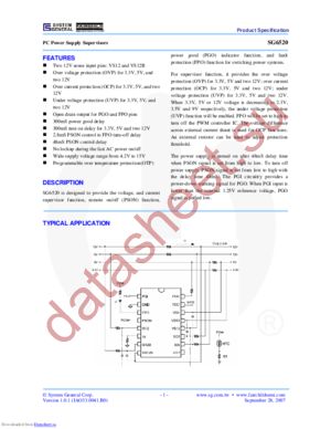 SG6520SZ datasheet  