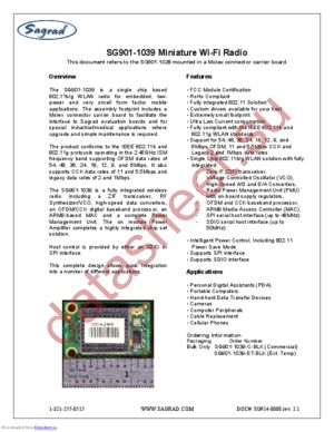 SG901-1039 datasheet  