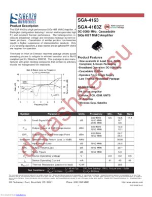 SGA-4586Z datasheet  