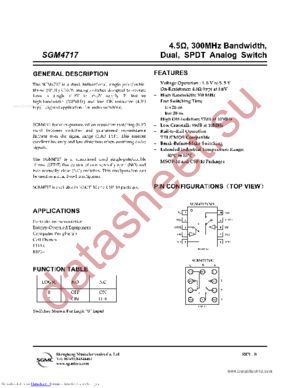 SGM4727 datasheet  