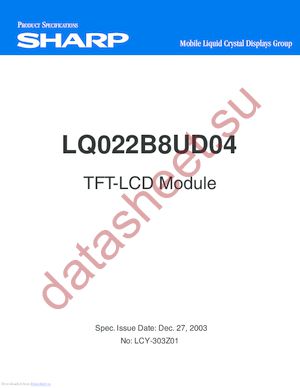 LQ022B8UD04 datasheet  
