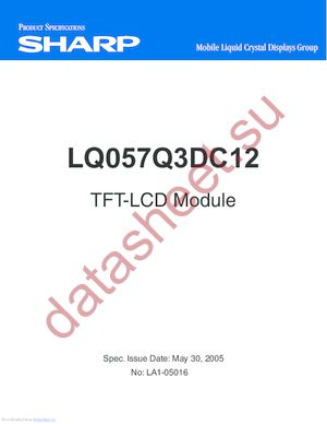 LQ057Q3DC12 datasheet  