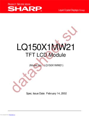 LQ150X1MW21 datasheet  