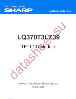 LQ370T3LZ39 datasheet  