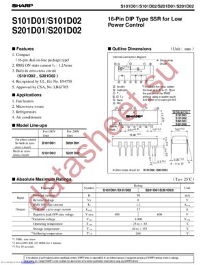 S201D02V datasheet  