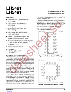LH5491U-35 datasheet  