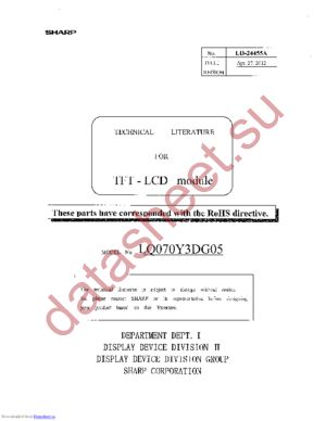 LQ070Y3DG05 datasheet  