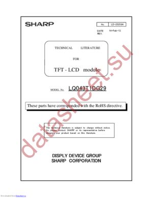 LQ043T1DG29 datasheet  