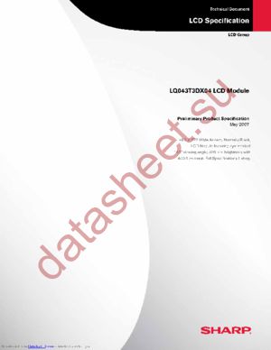 LQ043T3DX04 datasheet  