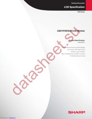 LQ070Y3DG3B datasheet  