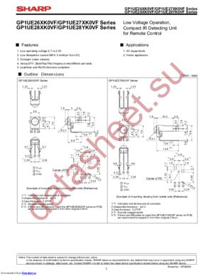 GP1UE282YKVF datasheet  