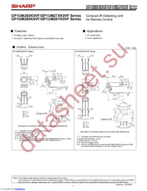 GP1UM271XKVF datasheet  