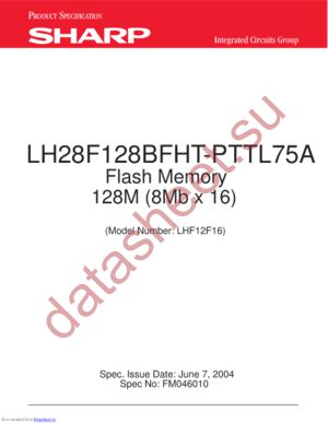 LH28F128BFHT-PTTL75A datasheet  