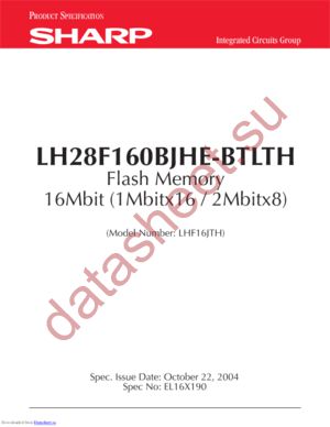 LH28F160BJHE-BTLTH datasheet  