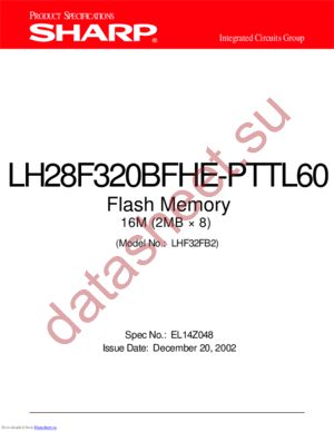 LH28F320BFHE-PTTL60 datasheet  