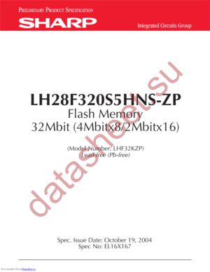 LH28F320S5HNS-ZP datasheet  