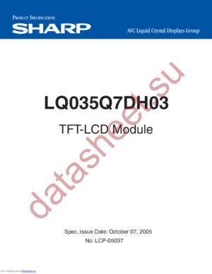 LQ035Q7DH03 datasheet  