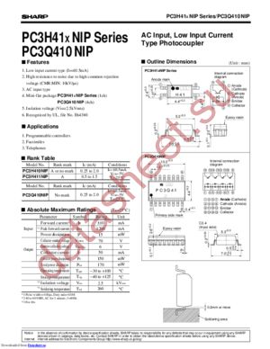 PC3Q410NIP datasheet  