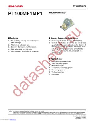 PT100MF1MP1 datasheet  