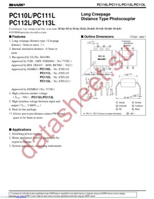 PC110 datasheet  