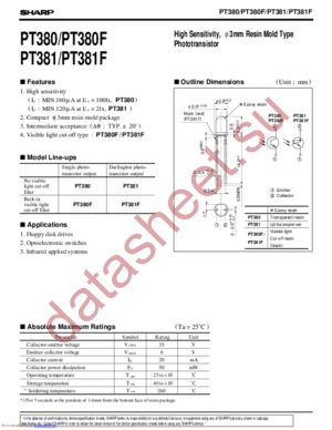 PT381 datasheet  