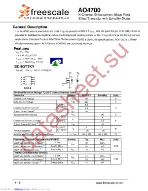 AO4700 datasheet  