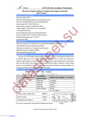 DIN1X1-ISO-F1-P5-O4 datasheet  