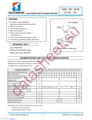 SS33B datasheet  