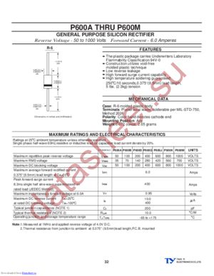 P600D datasheet  