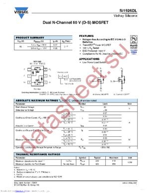 SI1926DL datasheet  