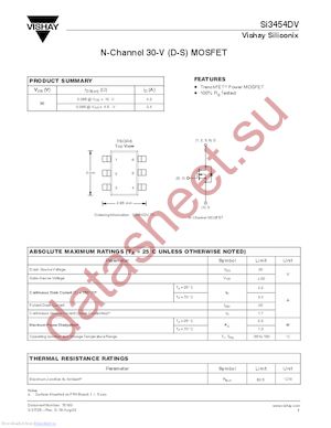SI3454DV-T1 datasheet  