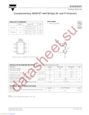 SI3850ADV_08 datasheet  