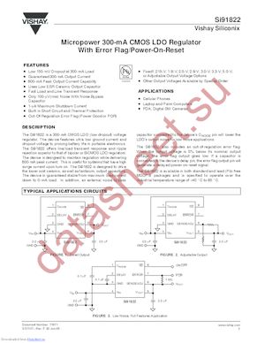 SI91822DH-AD-T1-E3 datasheet  