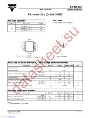 SI9435BDY-T1 datasheet  