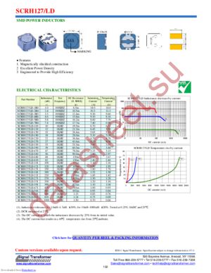 SCRH127/LD-150 datasheet  