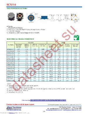 SCX114-150 datasheet  