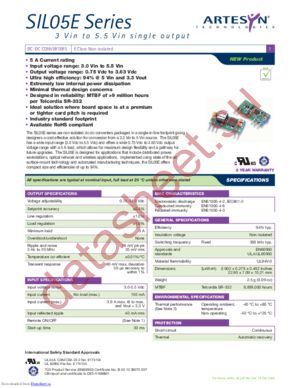 SIL05E-05W3V3-VJ datasheet  
